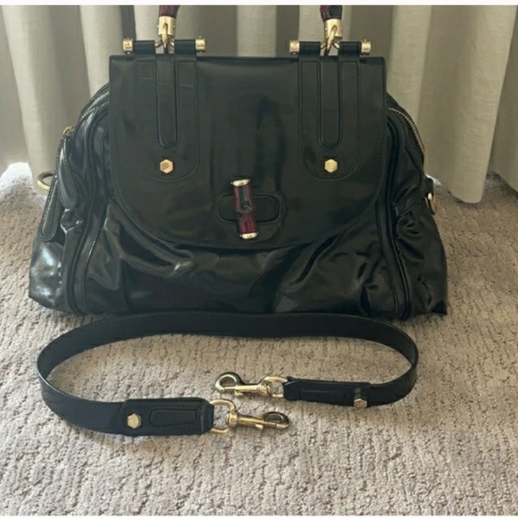 GUCCI POP DIALUX BAMBOO HANDBAG - Picture 4 of 15